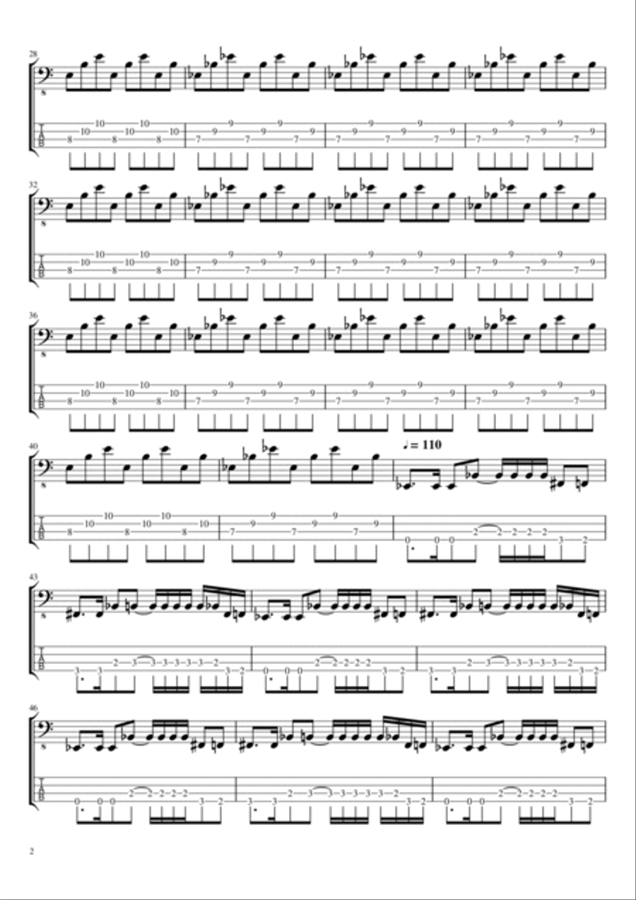Remember Tomorrow Guitar Tablature scores gallery preview page 2
