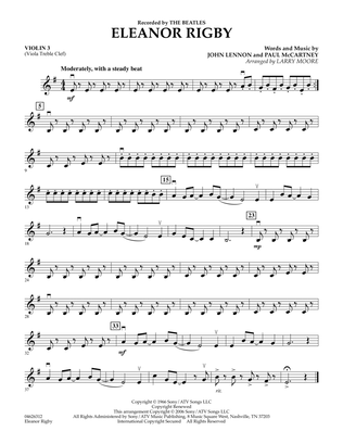 Eleanor Rigby - Violin 3 (Viola T.C.)