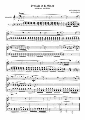 Prelude in E Minor - Chopin - Alto Flute