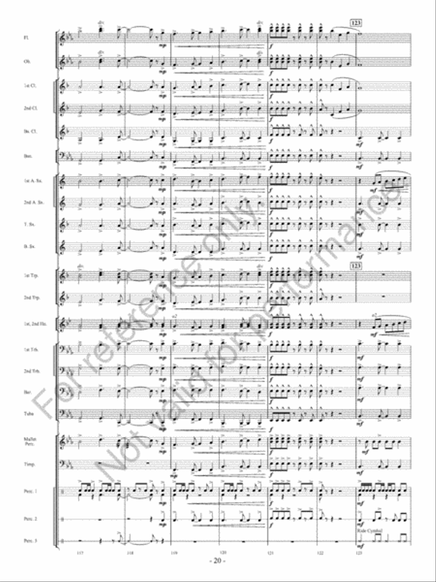 The Winds Of Change Concert Band scores gallery preview page 21