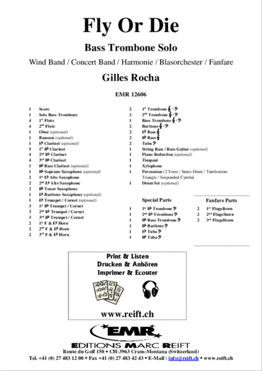 Fly Or Die Concert Band scores gallery preview page 2