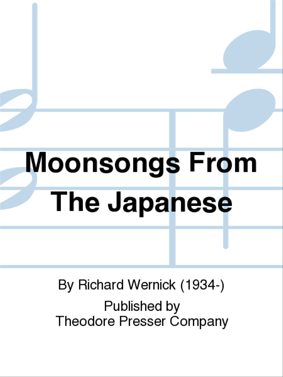 Moonsongs From The Japanese Chamber Music scores gallery preview page 1