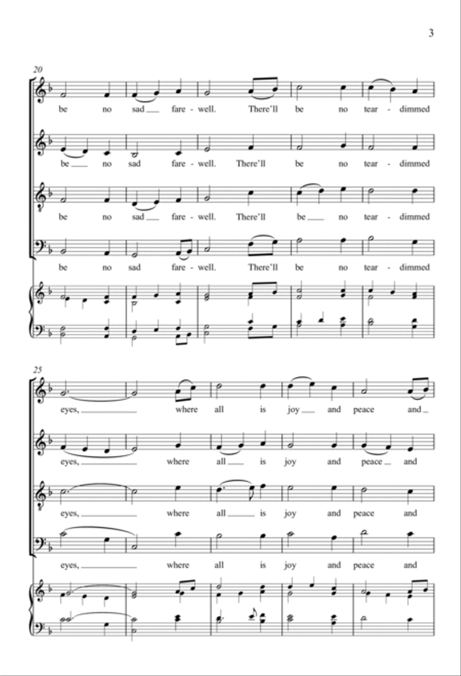 To Canaan's Land I'm on My Way 4-Part scores gallery preview page 2