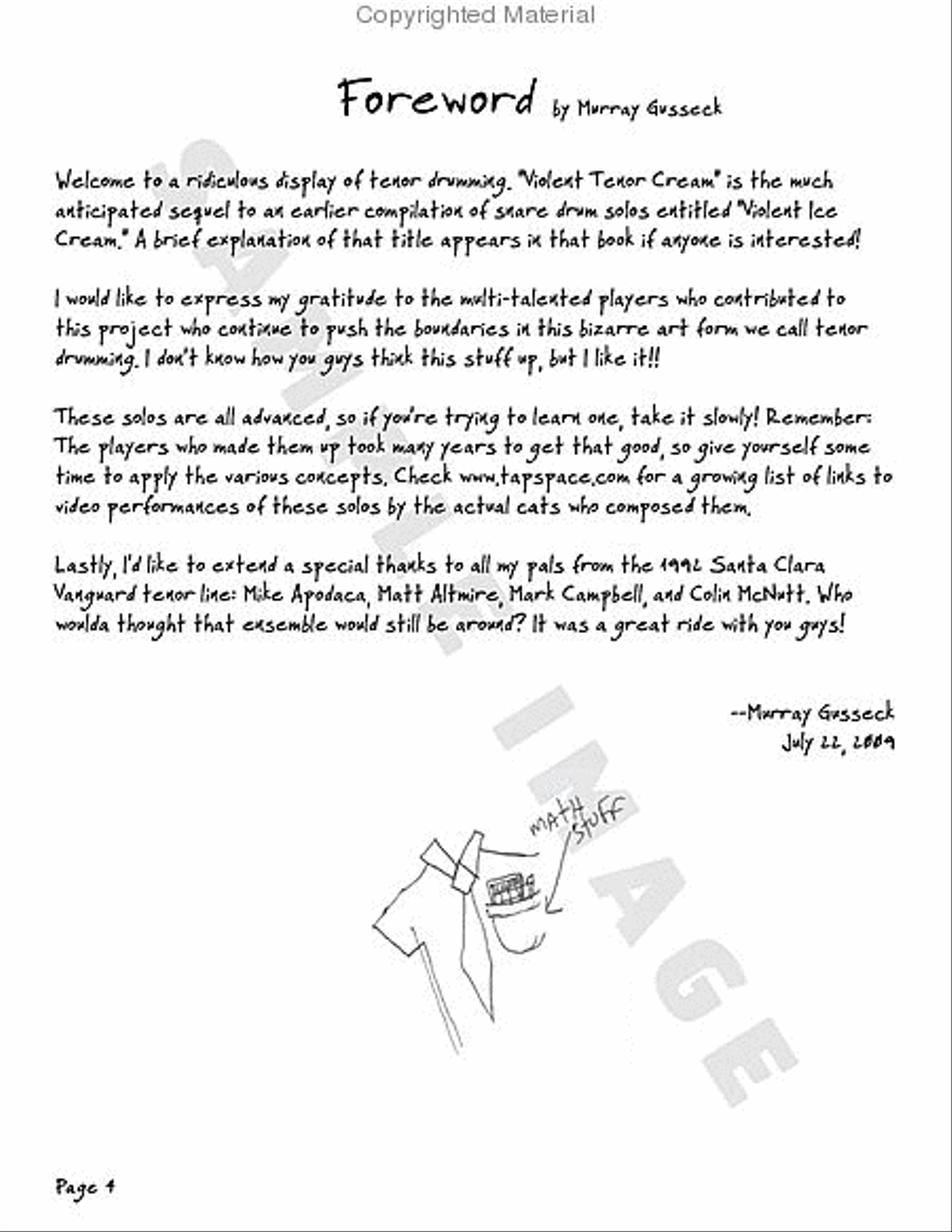 Violent Tenor Cream Drums scores gallery preview page 21
