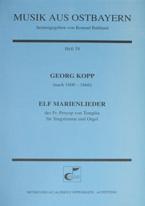 Book cover for Kopp: Elf Marienlieder