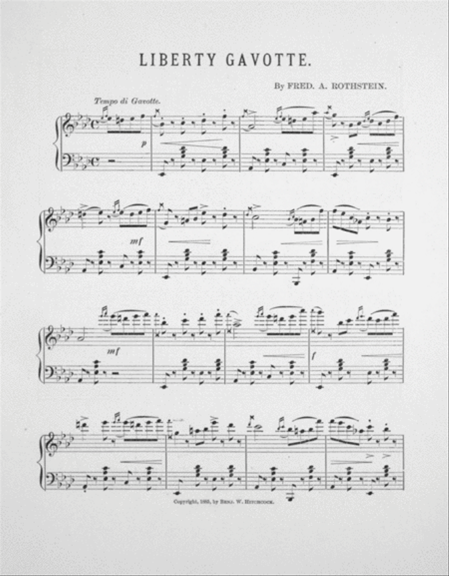 Liberty Enlightening the World. Liberty Gavotte Piano Solo scores gallery preview page 2