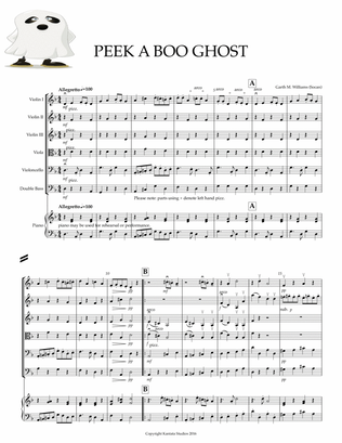 Book cover for PEEK-A-BOO GHOST FOR. YOUNG STRING ORCHESTRA