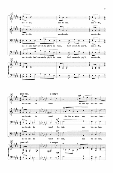 A Red, Red Rose by Eric William Barnum Choir - Sheet Music