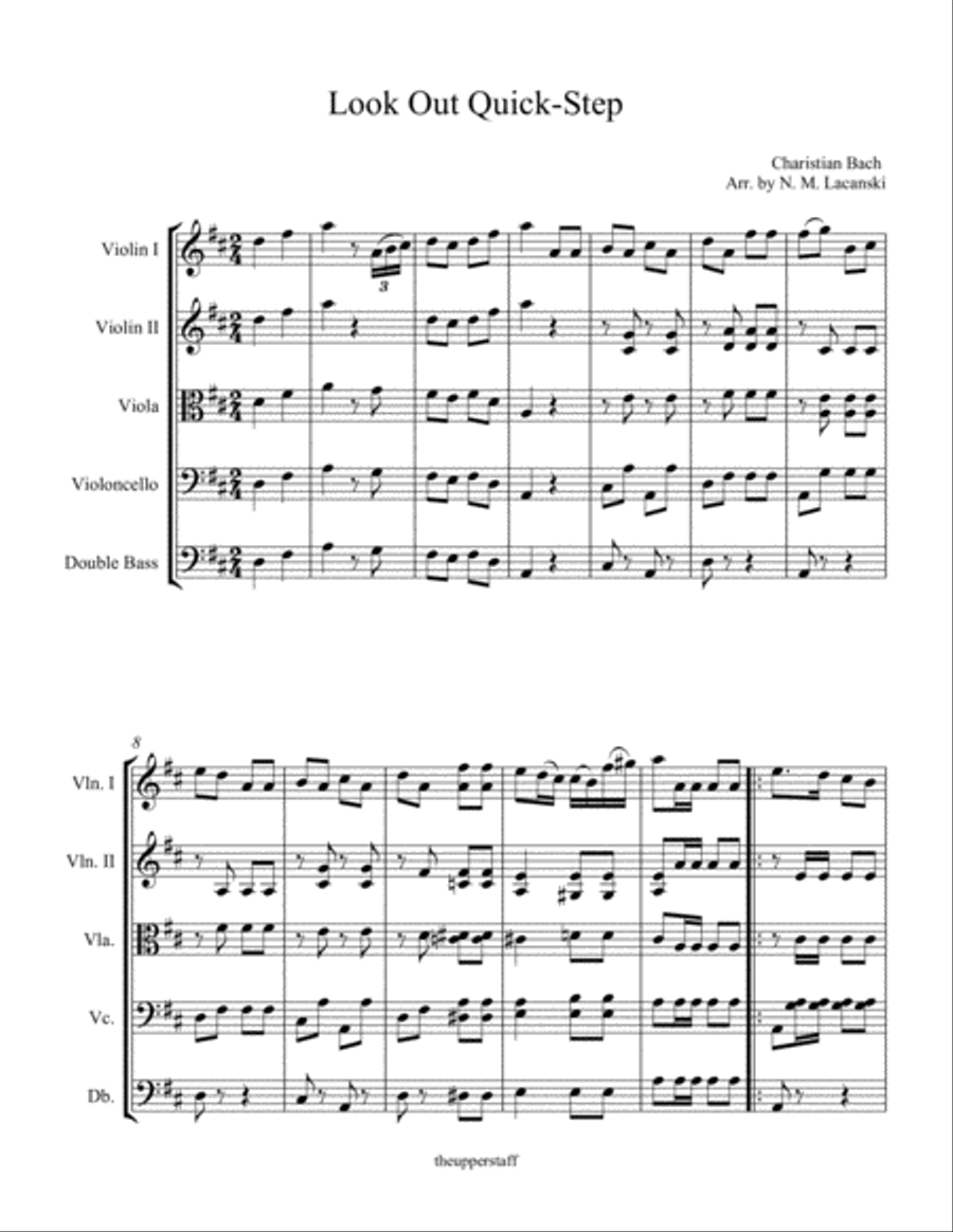 Look Out Quick-Step Look Out Quick-Step String Orchestra scores gallery preview page 2
