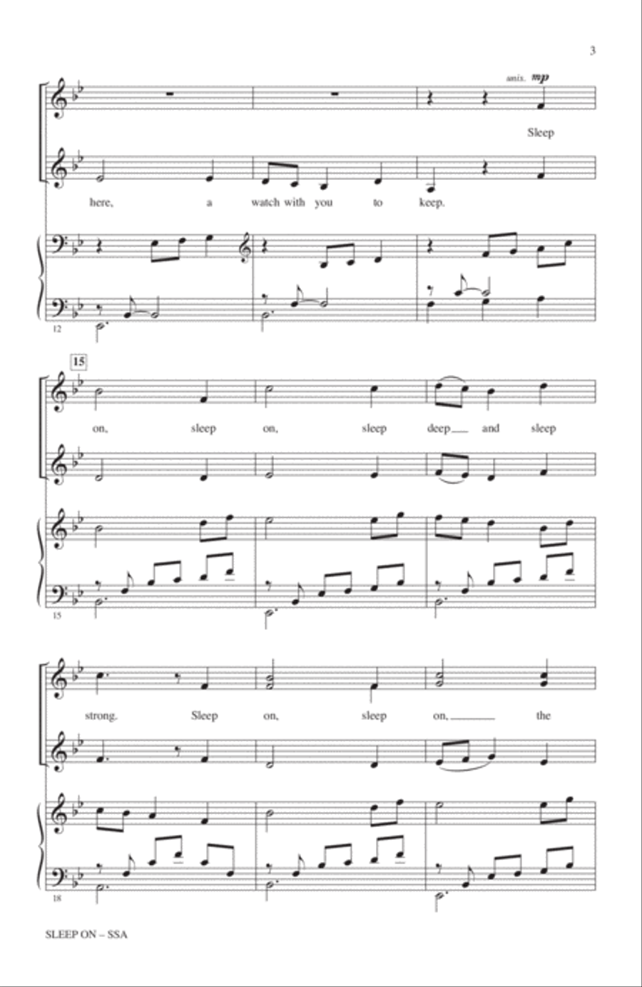 Sleep On SSA scores gallery preview page 2
