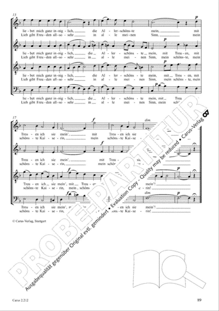 Love songs. Choral collection with CD 4-Part scores gallery preview page 77