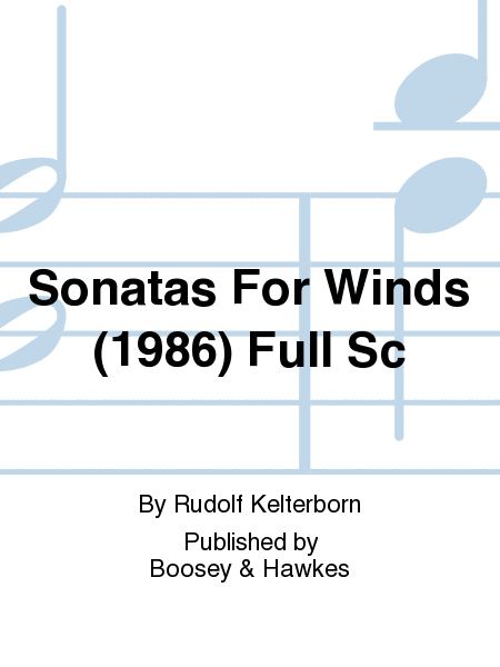 Sonatas For Winds (1986) Full Sc