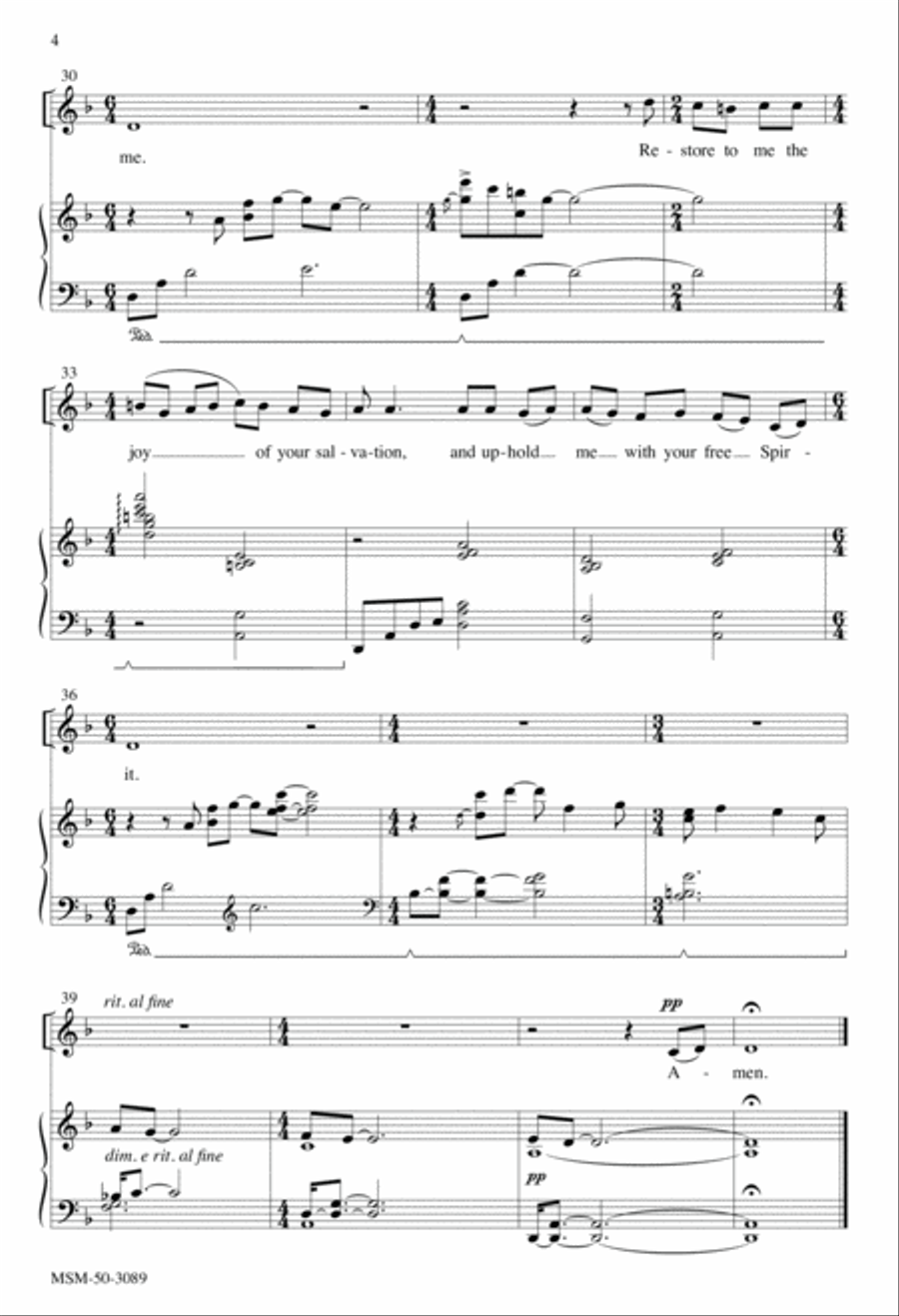 Two Canticles for Lent Unison Choir scores gallery preview page 4