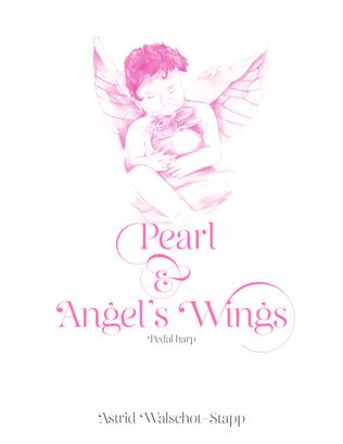 Pearl and Angels Wings - Pedal Harp