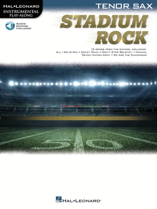 Book cover for Stadium Rock for Tenor Sax
