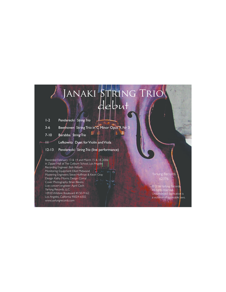 Janaki String Trio