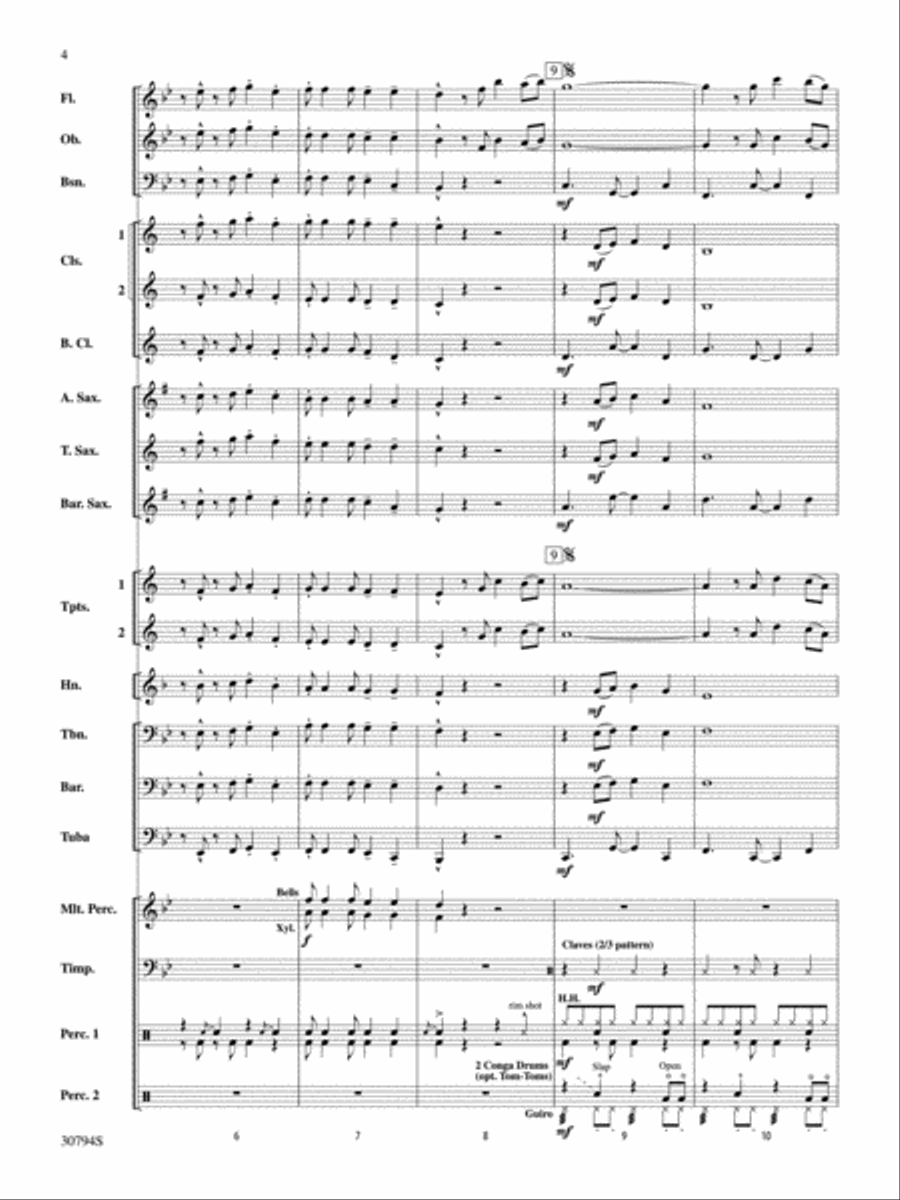 Feliz Navidad Feliz Navidad Concert Band scores gallery preview page 3