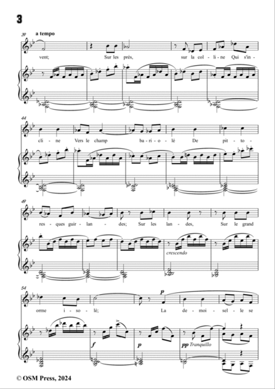 Paladilhe-La Libellule,in B flat Major Voice scores gallery preview page 4