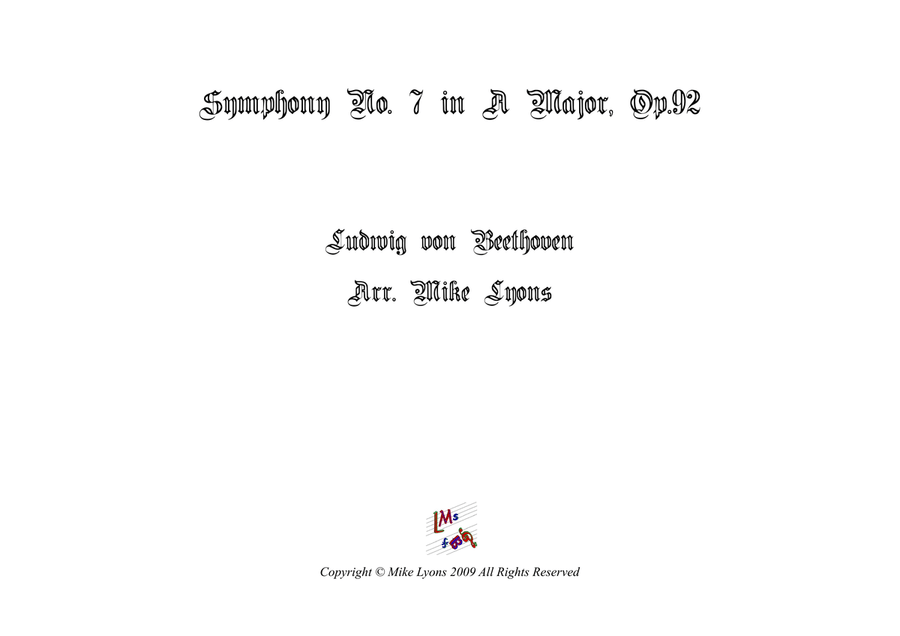 Symphony No. 7, 2nd Movement - Beethoven (Brass sextet w. timpani) image number null