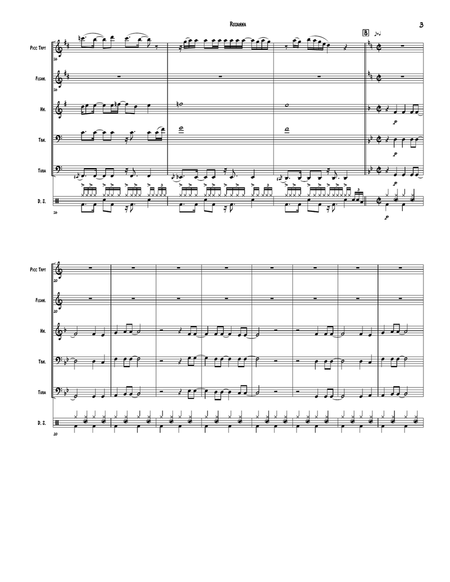 Rosanna Brass Ensemble scores gallery preview page 3