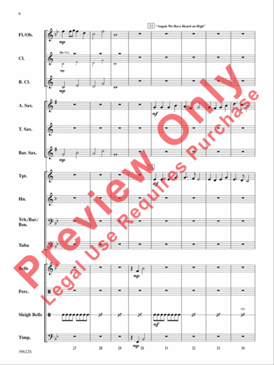 A Winter Trilogy Concert Band scores gallery preview page 7