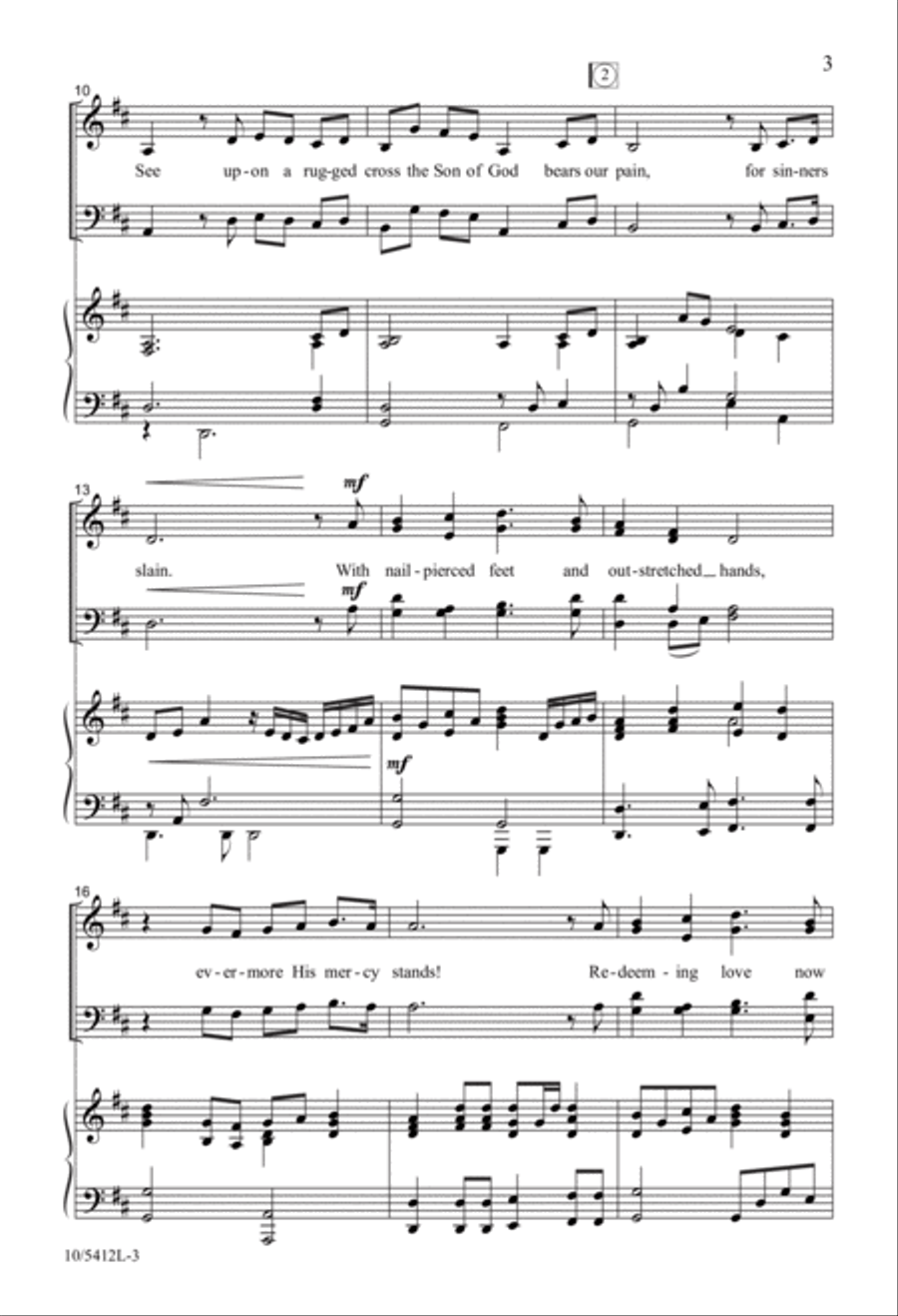 Beautiful the Wounds of Christ 4-Part scores gallery preview page 3