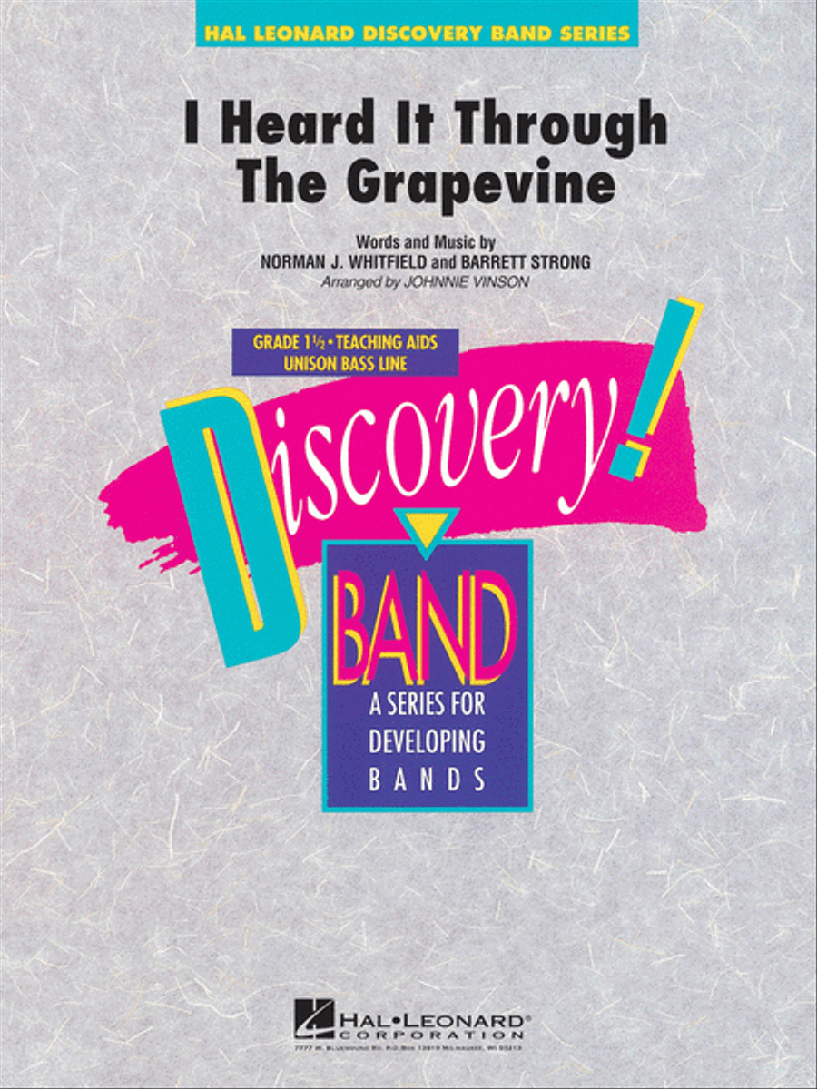 I Heard It Through the Grapevine Concert Band scores gallery preview page 1