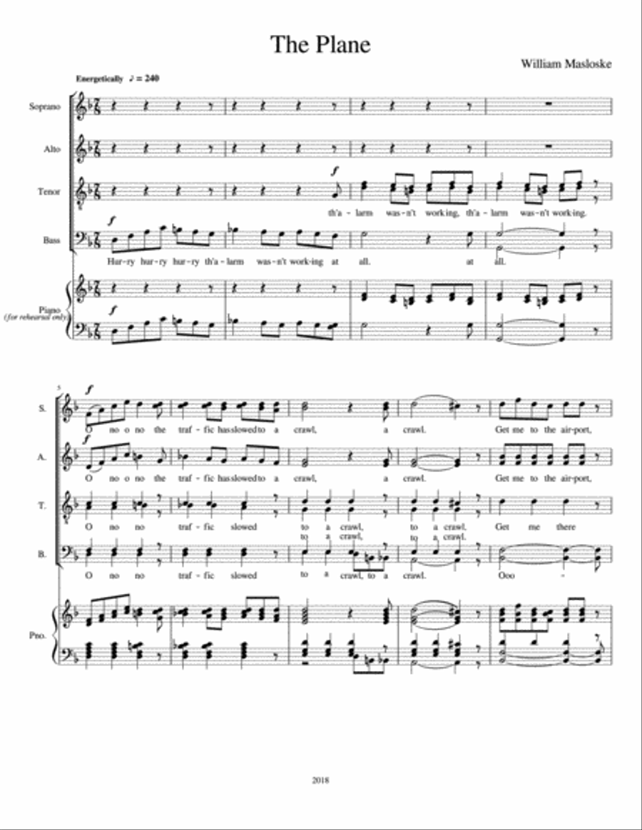 The Plane 4-Part scores gallery preview page 1