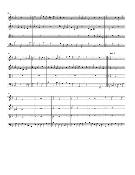 Sarabande from Suite HWV 437 in D minor (arrangement for string quartet)