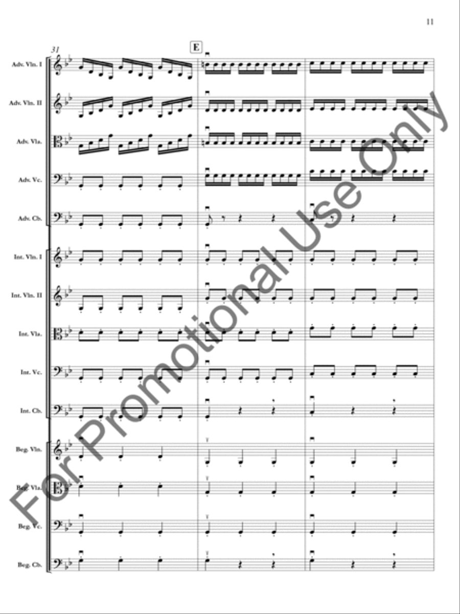 The Four Seasons: Summer: Presto, 3rd movement Orchestra scores gallery preview page 12
