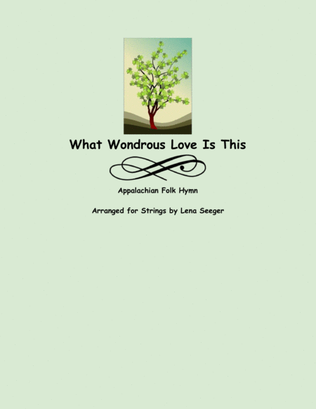 Book cover for What Wondrous Love is This (string trio)