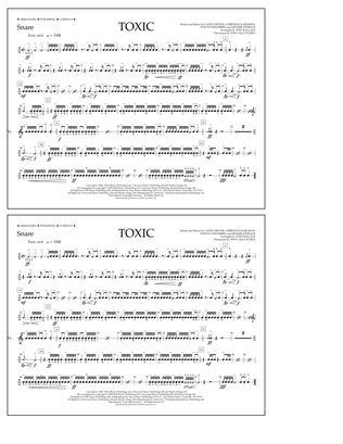 Toxic (arr. Tom Wallace) - Snare