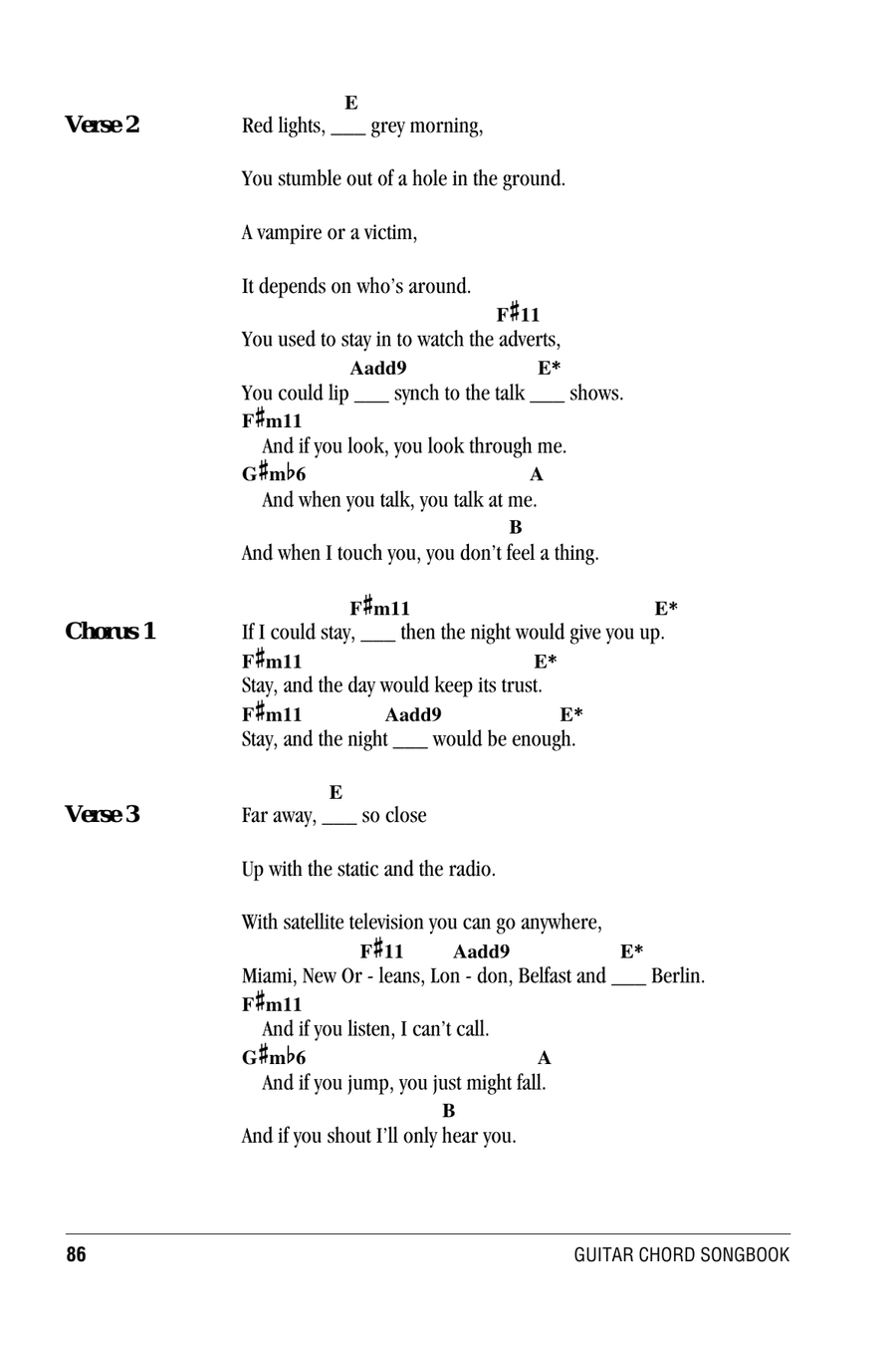 Stay (Faraway, So Close!) Acoustic Guitar scores gallery preview page 2