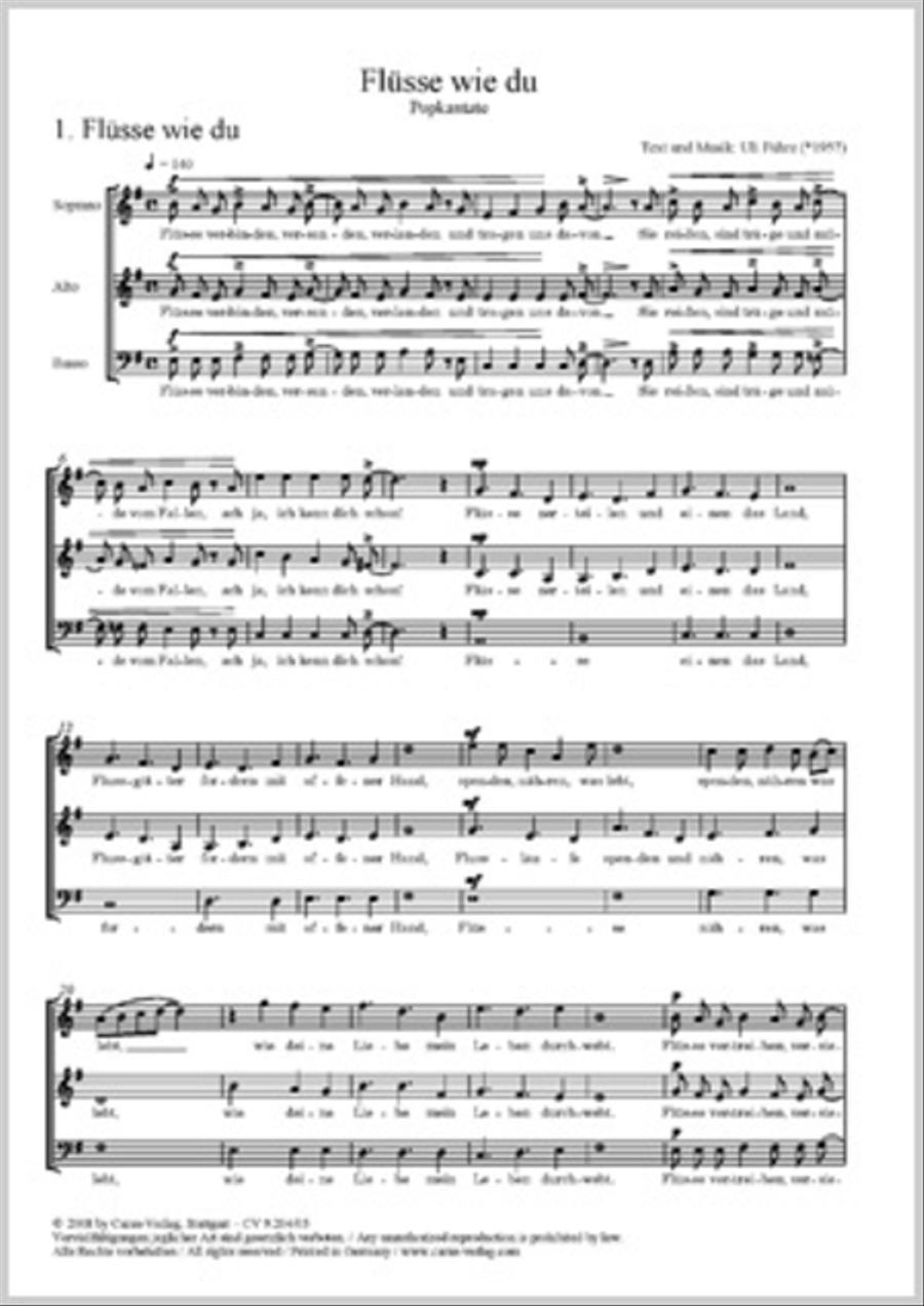 Flusse wie du 3-Part scores gallery preview page 1