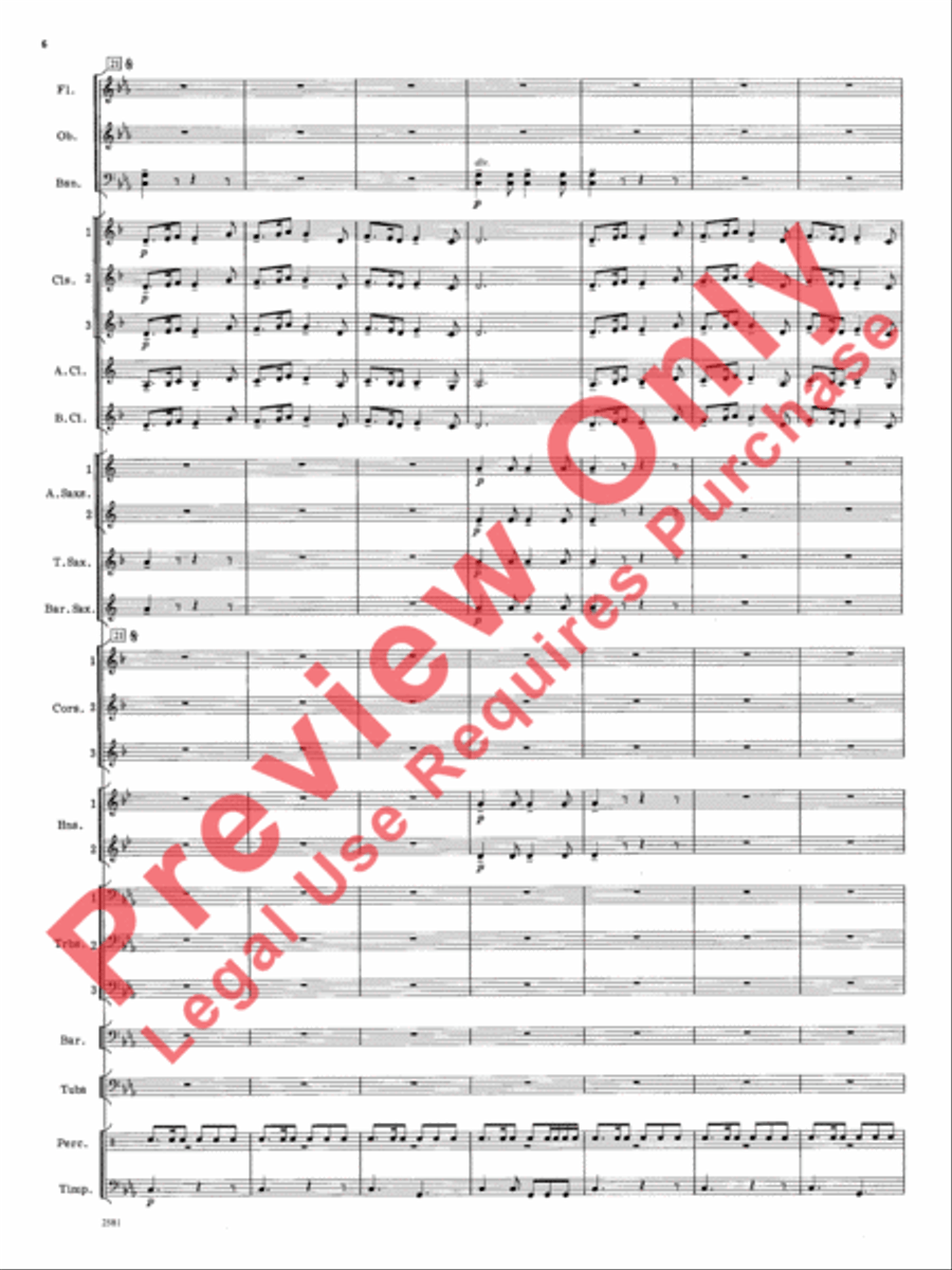 Devil Dance Devil Dance Concert Band scores gallery preview page 7
