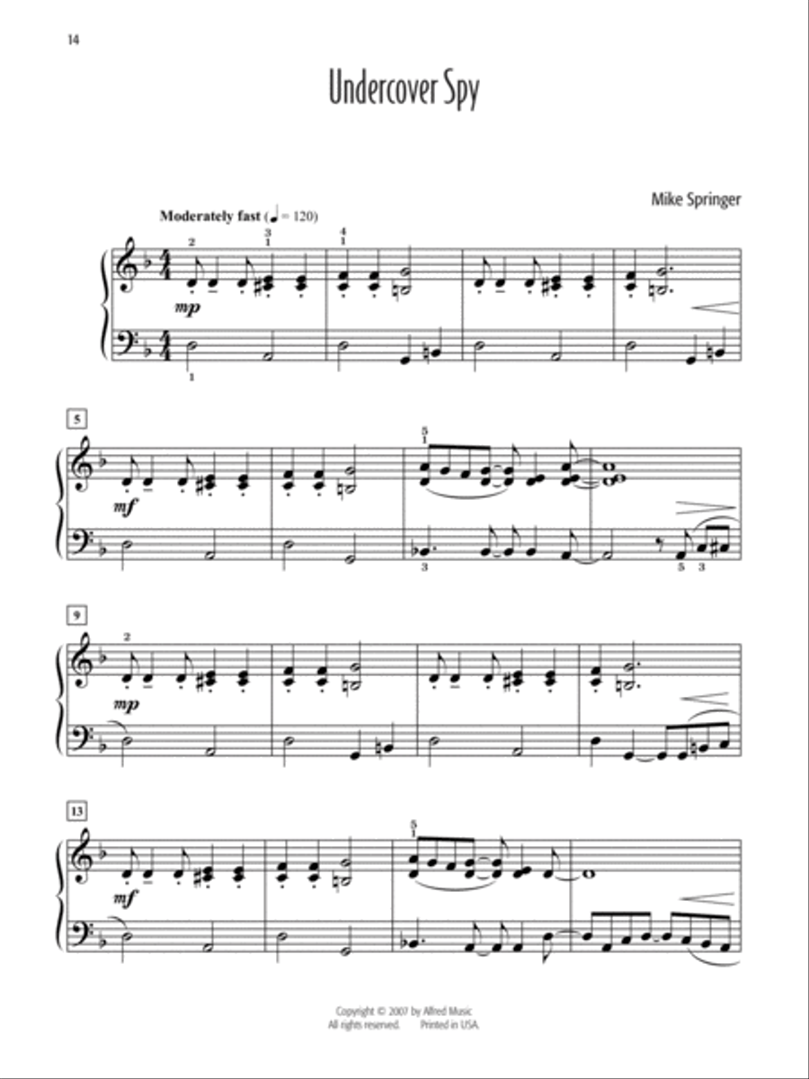 Mike Springer's Favorite Solos 1-3 (Value Pack) Easy Piano scores gallery preview page 4
