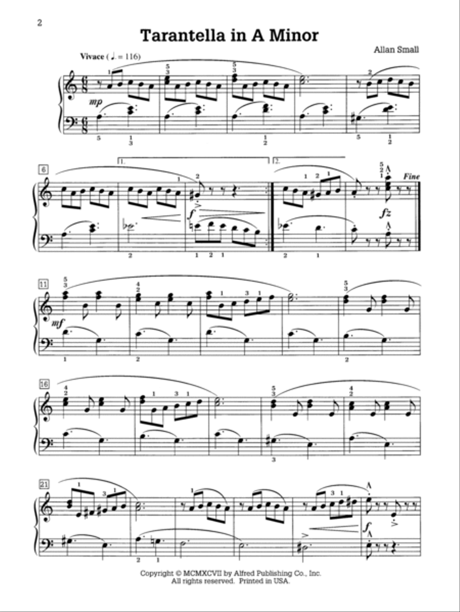 Tarantella in A Minor Small Ensemble scores gallery preview page 3