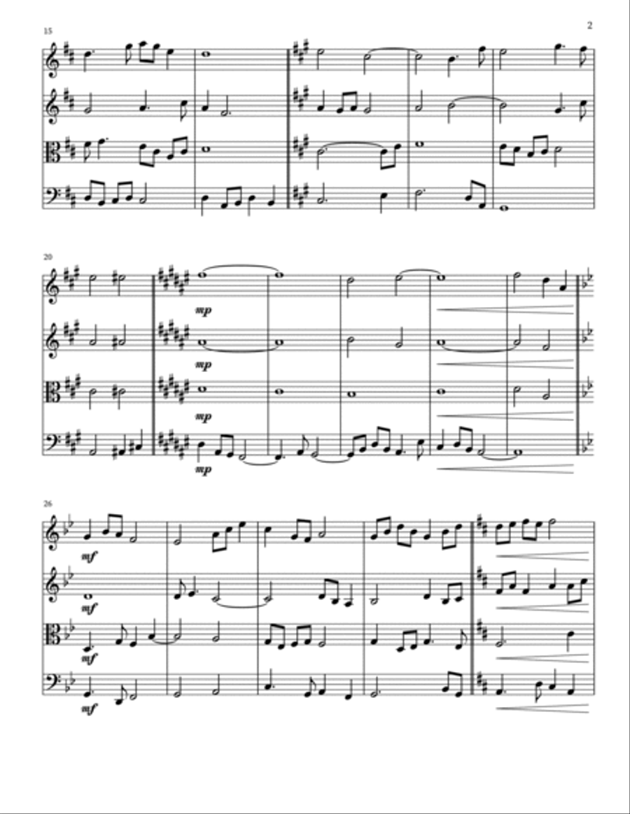 Moon (String Quartet) String Quartet scores gallery preview page 5