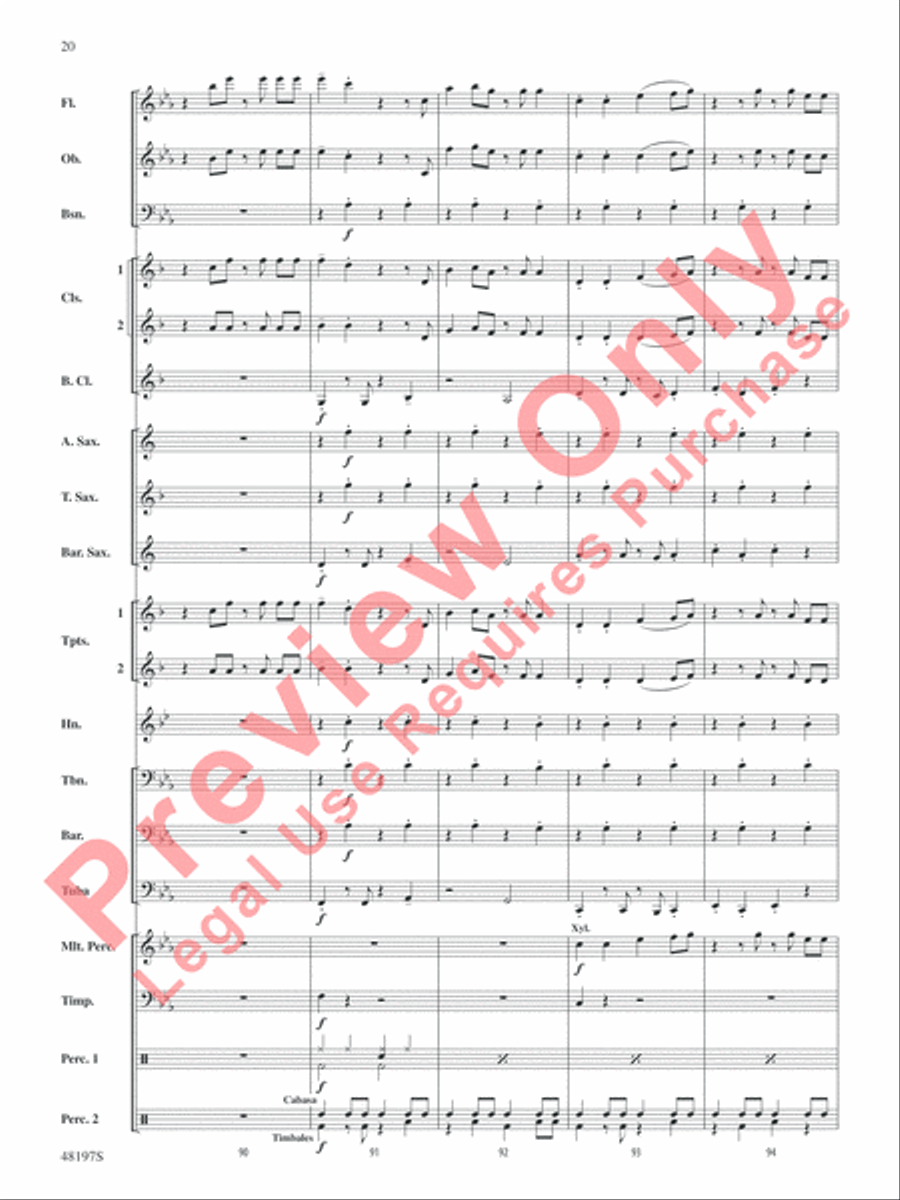 Liar Liar Concert Band scores gallery preview page 21