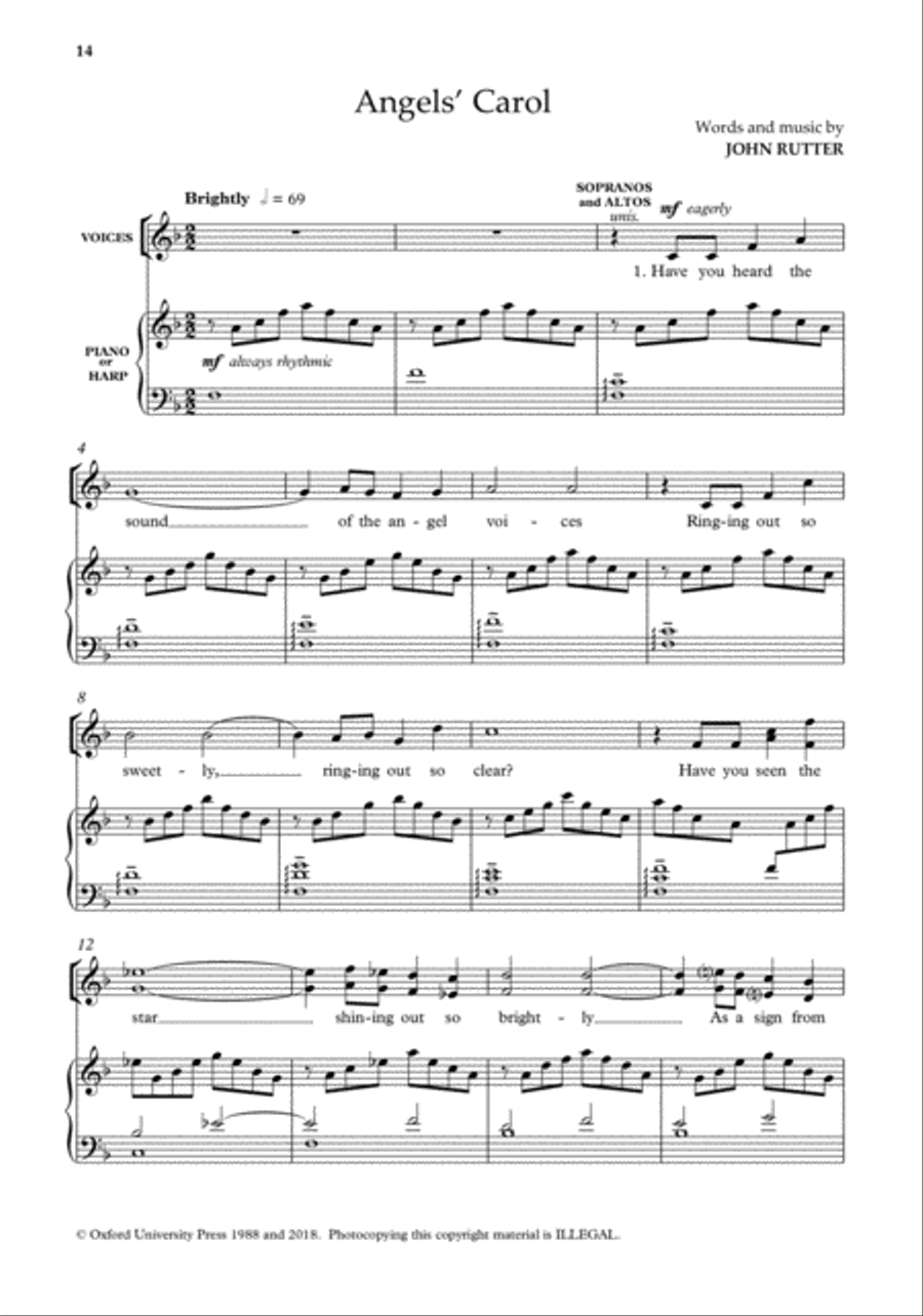 John Rutter Carols for SA and Men SA scores gallery preview page 2