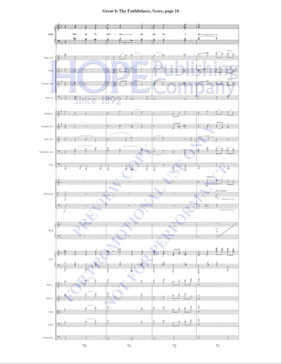 Great Is Thy Faithfulness Piano Accompaniment scores gallery preview page 19