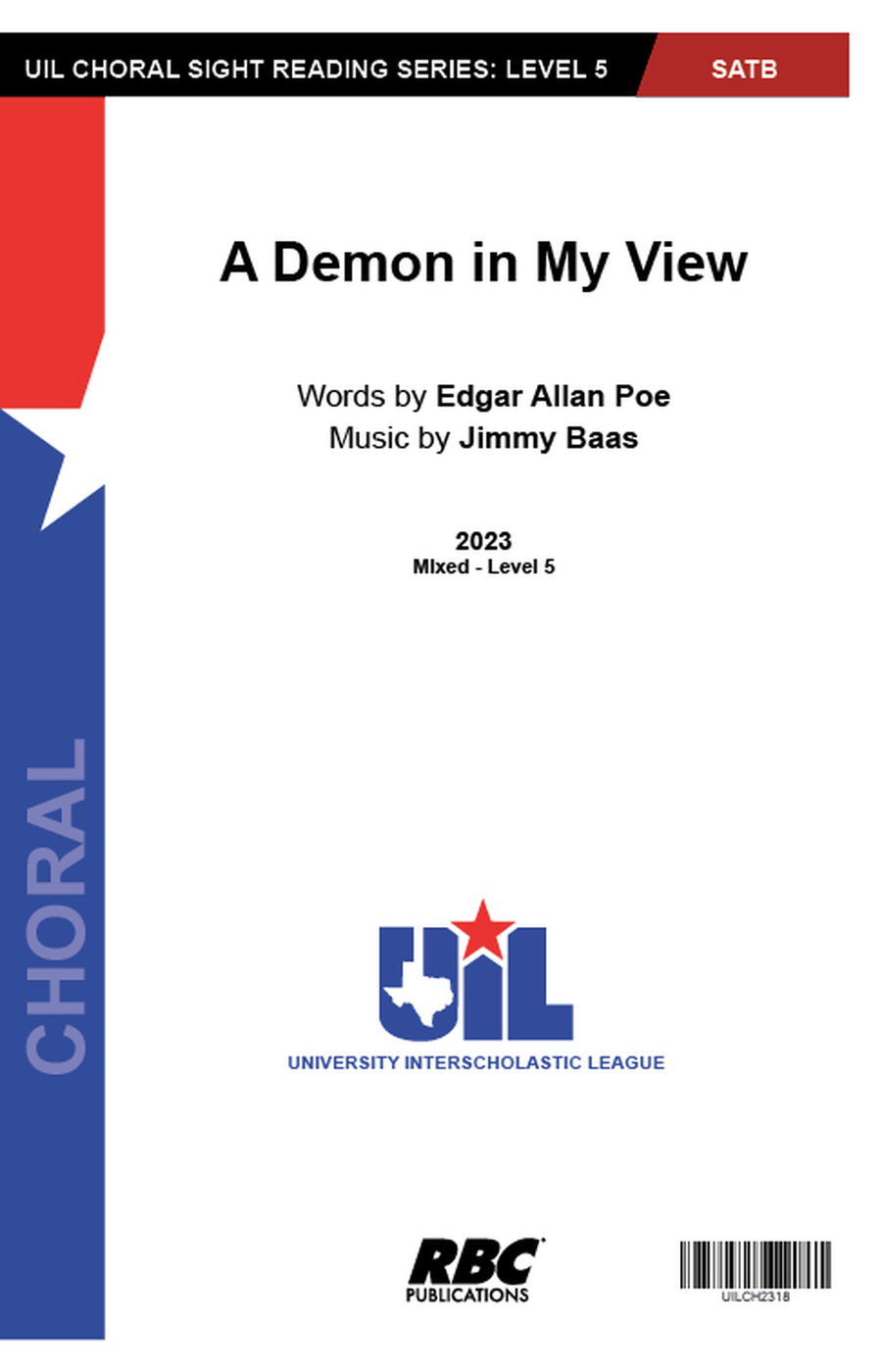 A Demon In My View (SATB) 4-Part scores gallery preview page 1