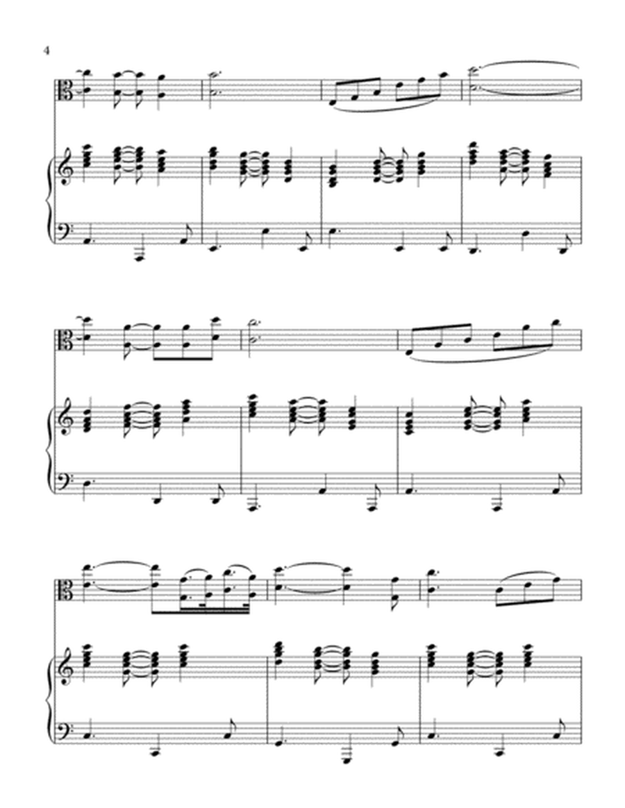 Piano Background for "O Holy Night"-Viola and Piano image number null