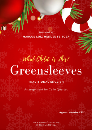 Book cover for Greensleeves - Cello Quartet