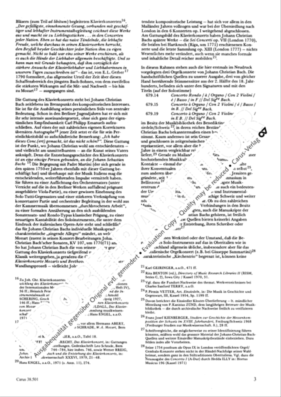 Organ Concerto in F major (Orgelkonzert in F) Violin scores gallery preview page 6