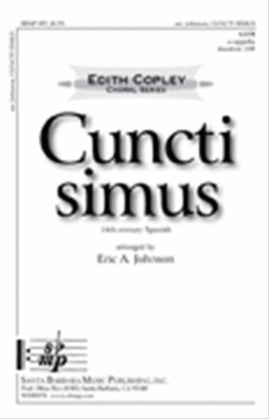 Cuncti simus - SATB Octavo 4-Part scores gallery preview page 1