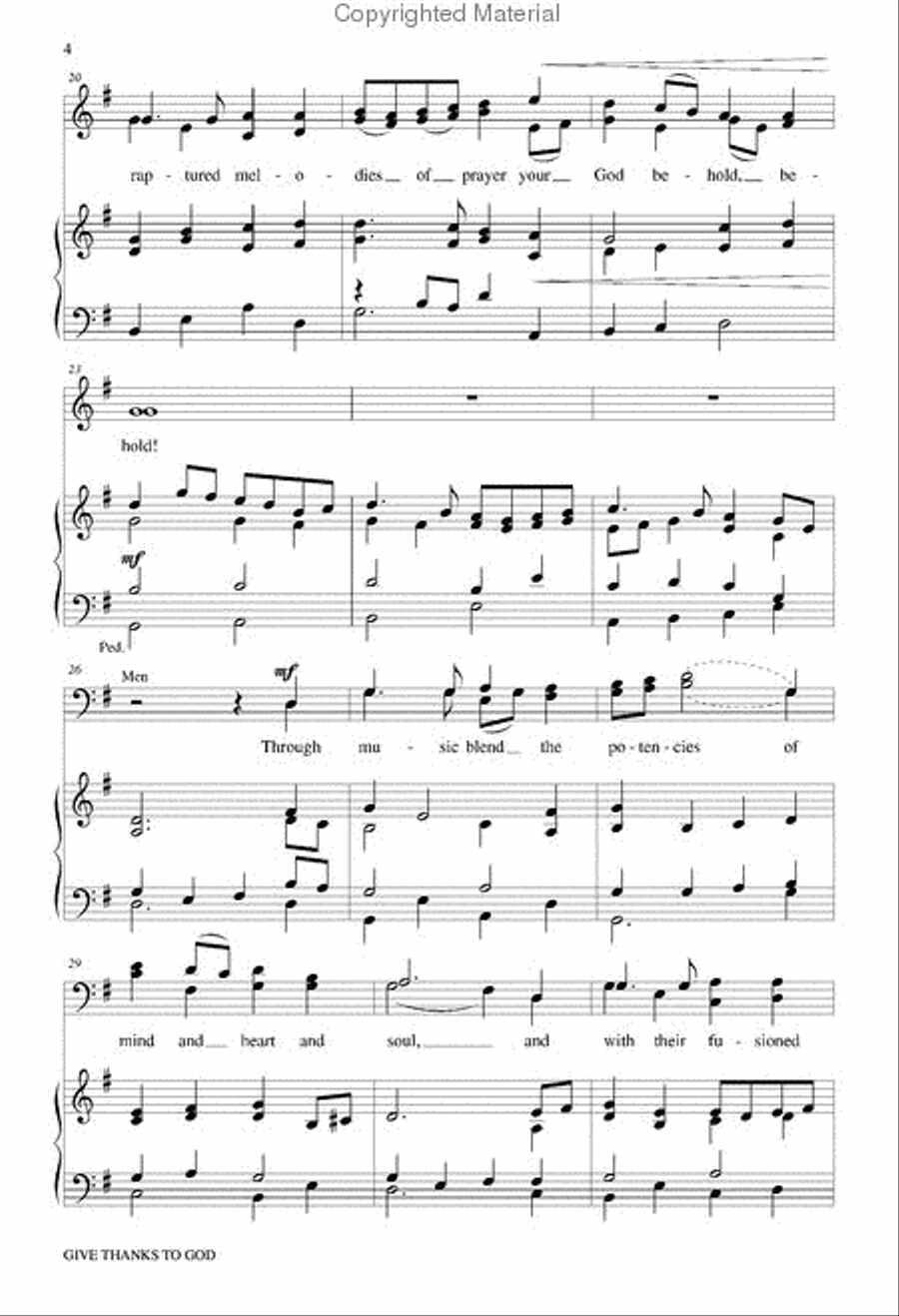 Give Thanks to God Give Thanks to God 4-Part scores gallery preview page 3