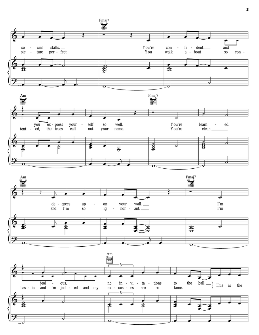 God Made Me Piano, Vocal, Guitar scores gallery preview page 3