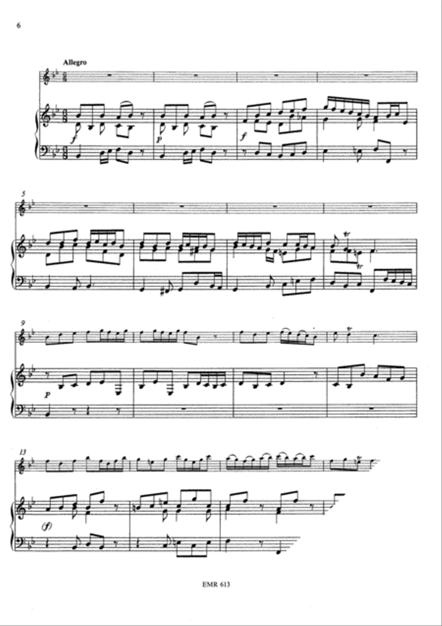 Sonata Bb Major Piccolo Trumpet scores gallery preview page 4
