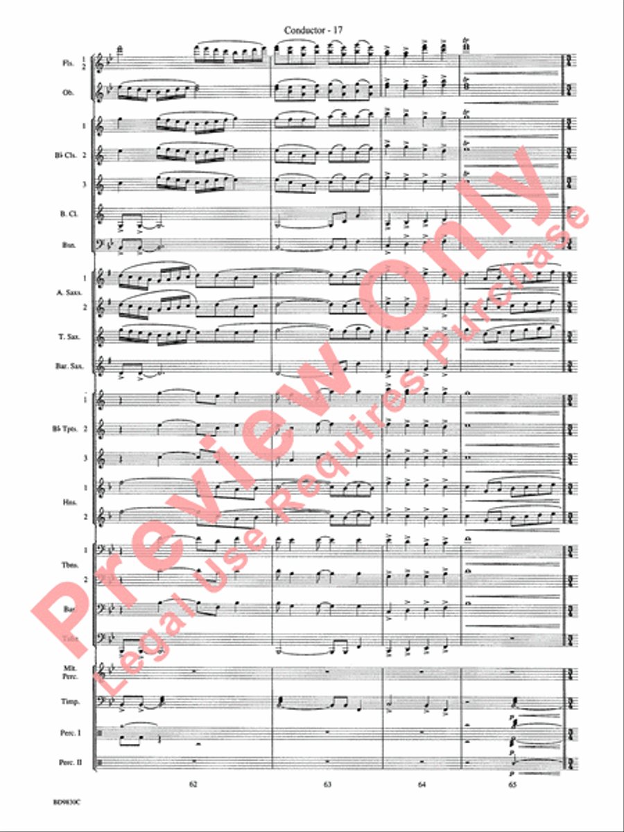 The Spirit of Orpheus (A Sinfonian Celebration) Concert Band scores gallery preview page 20
